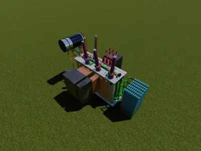 33-11 KV TRANSFORMER  3D model