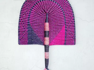 African Handwoven Fan 28 3D model