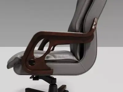 Luxury Executive Office Chair 3D Model 3D model