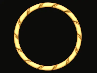 Cuban Chain Ring Stackble Ring 3D print model