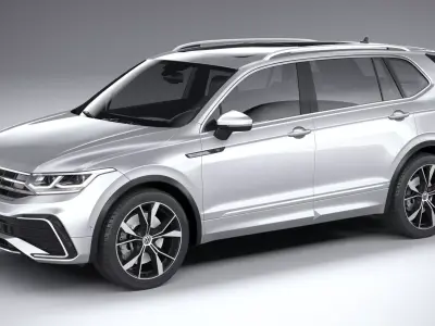 Volkswagen Tiguan R-Line Allspace 2022 3D model