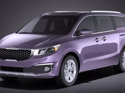 Kia Sedona 2017 VRAY 3D model
