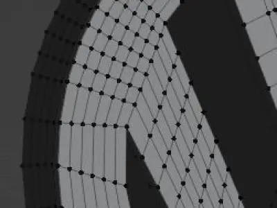 Volkswagen 3D Logo Low-poly 3D model