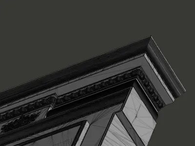 Georgian style fireplaces series No10 3D model
