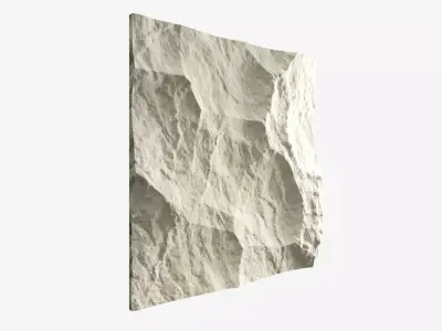 53-RockPanel piece of rock 3D model