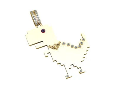 Offline Google Dinosaur 3D PRINTABLE MODLE  3D print model