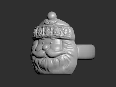 Santa Claus Napkin Ring 3D print model