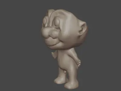 Trolldoll Keyring Free 3D print model