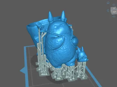 Studio Ghibli My Neighbor Totoro Planter Delivery tePlant Pot 3D print model