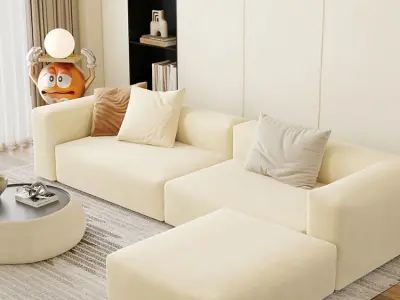 Modern residential indoor 3D model