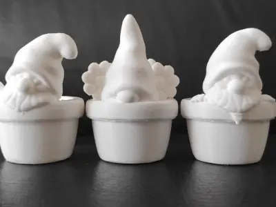 Gnomes Pots 3D print model