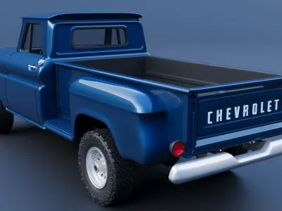 Chevrolet K20 Long Bed 1965 3D print model