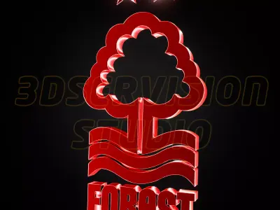 Nottingam Forest logo - Cinematic - 3D print 3D model