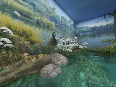 Natural Museum Low-poly 3D model