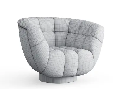 Essex Swivel Armchair Low-poly 3D model