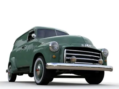 GMC PANEL TRUCK 1952 3D model