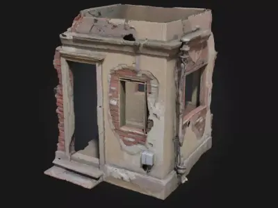 Abandoned Structure  Echoes of Forgotten Architecture 3D model
