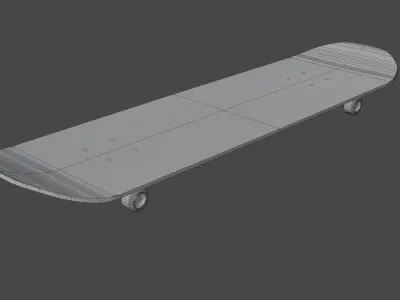 skateboard Low-poly 3D model order