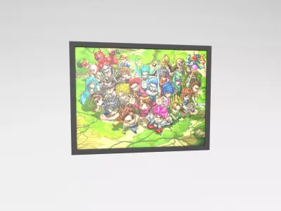 Little Fighter Online Painting v1 001 Free low-poly 3D model