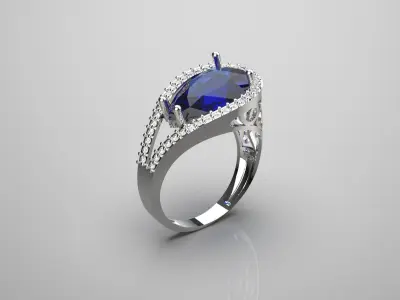 jewellery ring jr00084 3D print model