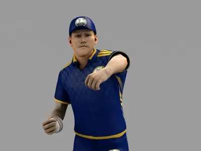 Cricket Fielder - Ball Throw  3D model
