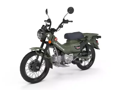 Honda Trail 125 ABS Low-poly 3D model