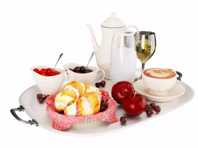 breakfast setting 3D model