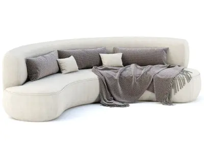 Jenifer restaurant sofa JR18  3D model