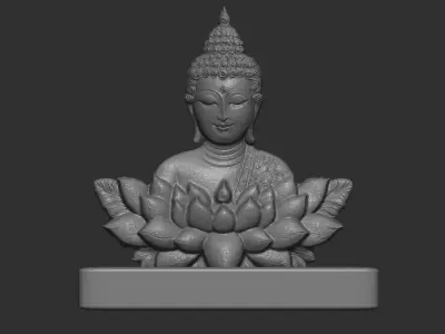 buddha car dashboard decor 3D print model