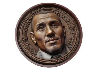 Arturo Vidal Footballer Medallion 3D print model