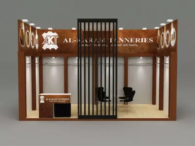 Exhibition stall design  300x600 cm 3D model