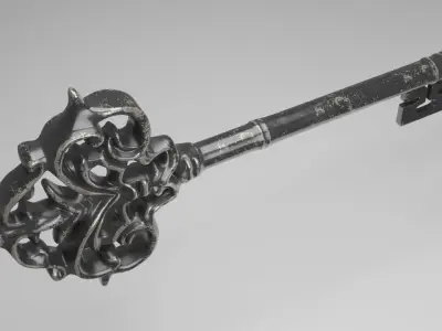 Ornamental key 3D Model 3D model