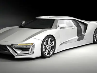 Dosch 3D - Car Details - Futuristic 3D model