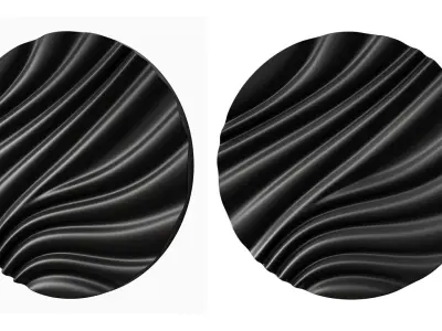 Wall art panel 08 Draped by KROGH ANDERSEN 3D model