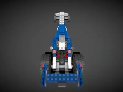 Lego Race Rider Car 3D model