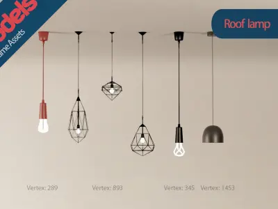 Unimodels Lamps Vol 1 Low-poly 3D model