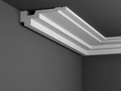 Cornice Moulding Low-poly 3D model