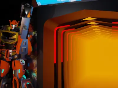 Transformers Prime Blaster Free low-poly 3D model