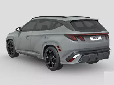 Low Poly Car - Hyundai Tucson N Line 2024 Low-poly 3D model