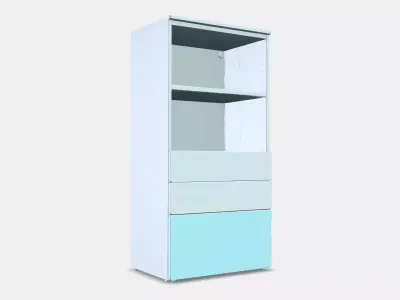 SMASTAD - PLATSA Bookcase 5 Low-poly 3D model