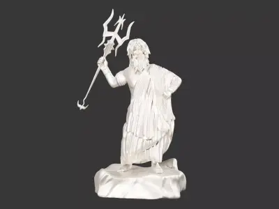 Statue Poseidon 3D model