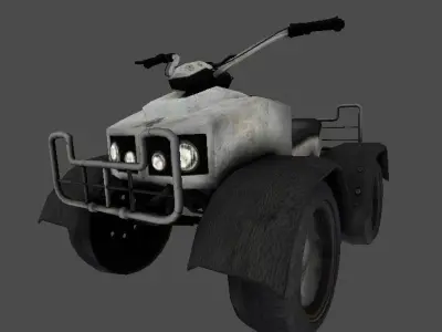 Quad Bike Low-poly 3D model