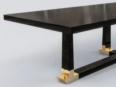 Quattre Dining Table Low-poly 3D model