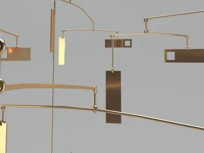 Sculpture 40 Chandelier 3D model