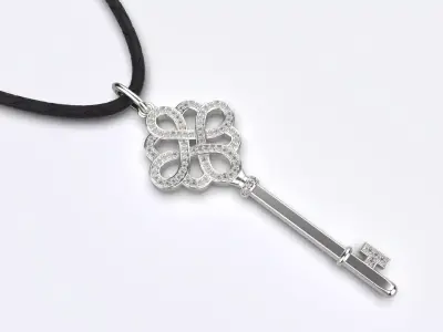 Tiffany Keys   Key pendant  3D print model