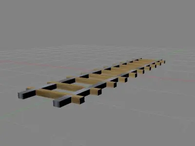 Railway Gleis 1 Free 3D model