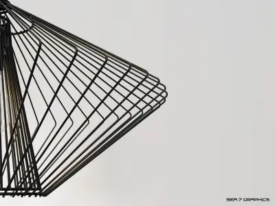 Pendant Lamp Kare Design Modo Wire Round 3D model