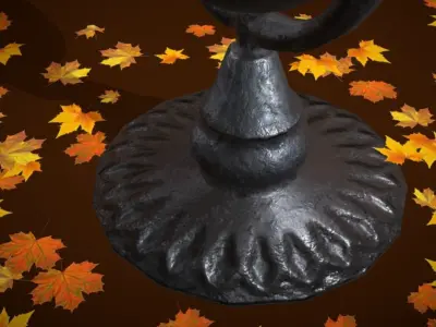 Old trashcan Free low-poly 3D model