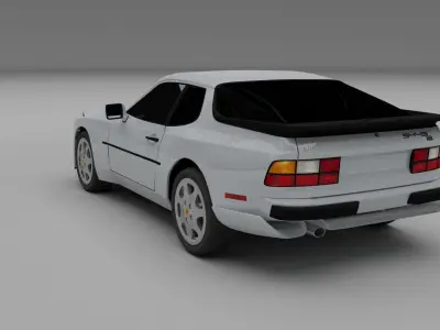 Porsche 944 S2 HDRI 3D model