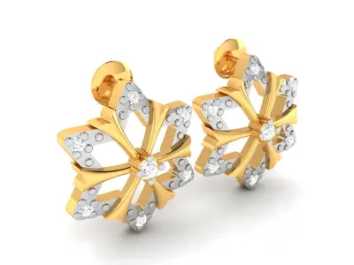 Women Diamond Earring 3D print model